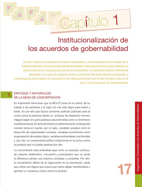 Seguimiento Concertado a los acuerdos de Gobernabilidad