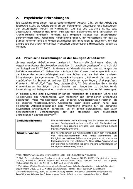 Jobcoaching fÃ¼r psychisch Erkrankte - BAG UB - 53Â° NORD Agentur ...