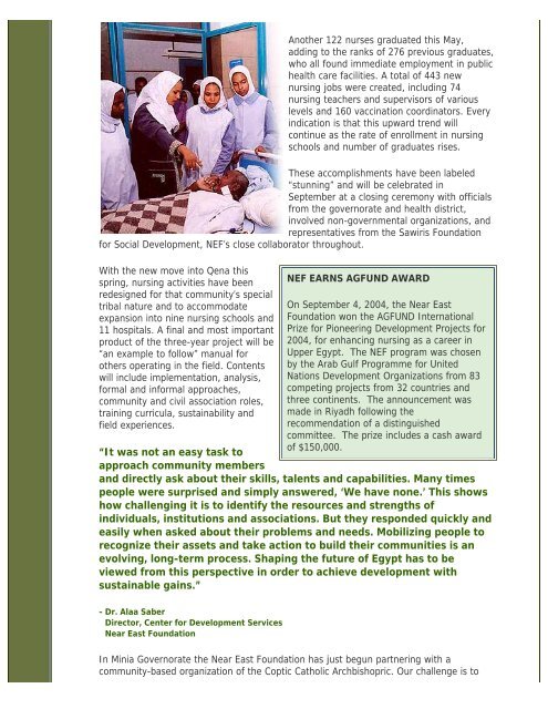 NEF 2004 Annual Report - Near East Foundation