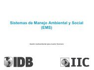 Sistemas de Manejo Ambiental y Social (EMS)