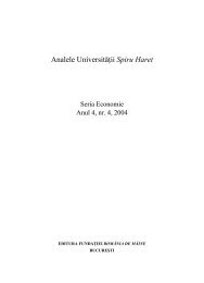 Revista Anale - Seria Economie nr.4 - Universitatea Spiru Haret