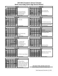 2011/2012 Academic School Calendar Santa Ynez Valley Union ...