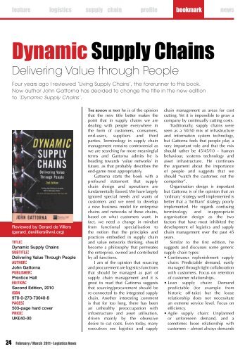 Dynamic Supply Chains - John Gattorna