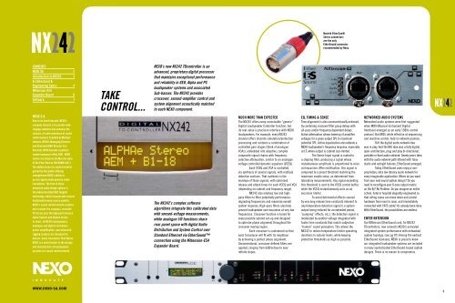Nexo NX242 Brochure - Group Technologies