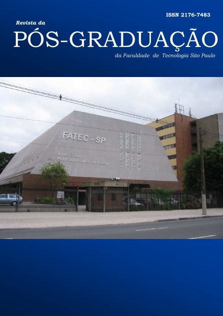 Revista da PÃ³s-GraduaÃ§Ã£o nÂº 1 - Fatec
