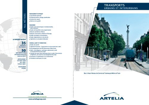 Transports urbains et interurbains - Artelia