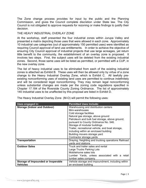 meeting agenda of the planning commission - City of Jurupa Valley