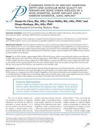 Combined effects of implant insertion depth and ... - Dental-Revue