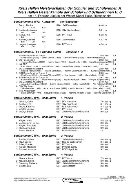 17.02.2008 - Leichtathletikweb.de