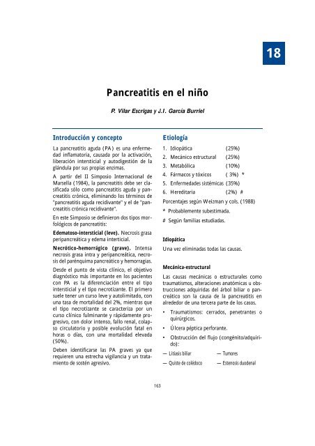 pancreatitis calcificada causa diabetes