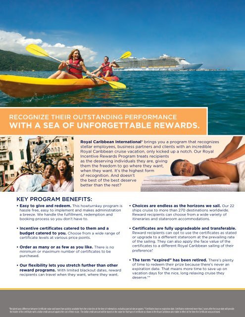 Rewards Brochure (PDF) - Royal Caribbean