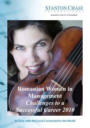 Romanian Women in Management Challenges to a ... - Stanton Chase