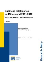 Business Intelligence im Mittelstand 2011/2012