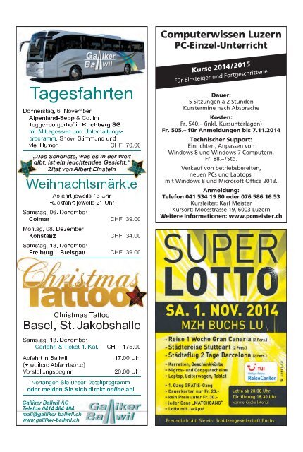 Barni-Post, KW 44, 29. Oktober 2014