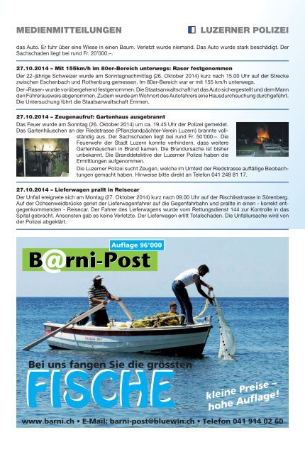 Barni-Post, KW 44, 29. Oktober 2014