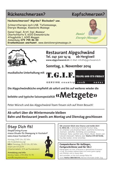 Barni-Post, KW 44, 29. Oktober 2014