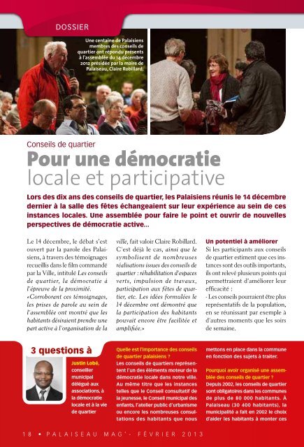 Pour une dÃ©mocratie locale et participative - Ville de Palaiseau