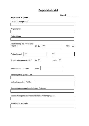 Formular Projektsteckbrief als PDF-Datei - Lokale Arbeitsgruppe ...