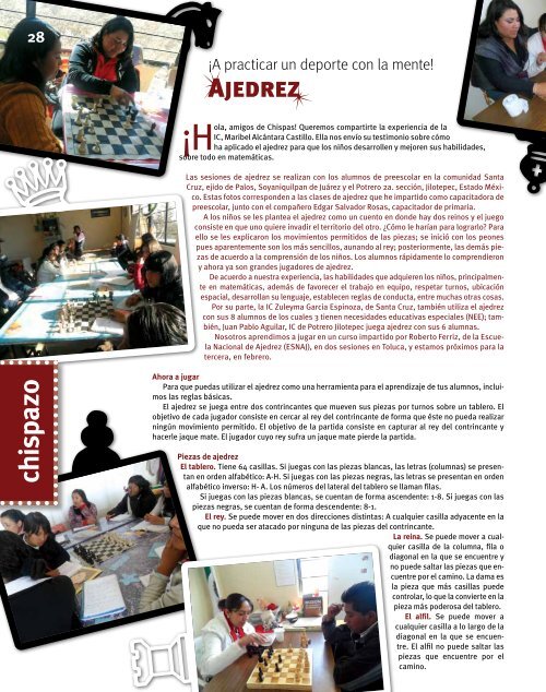 Revista: Chispas No.13 - conafe.edu.mx