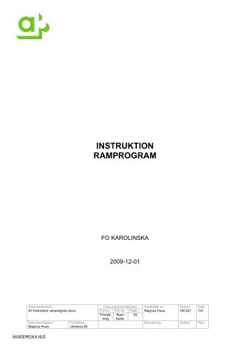 02 Instruktion ramprogram - Akademiska Hus