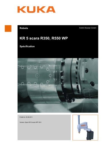 KR 5 scara R350, R550 WP - KUKA Robotics