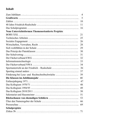 40 Jahre Friedrich - Friedrich Realschule Weinheim.