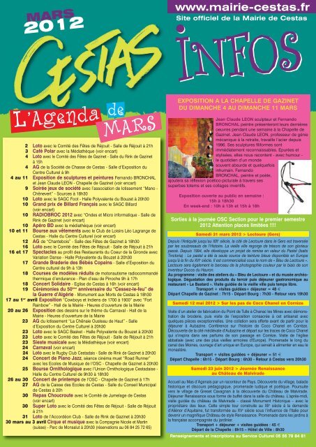 L'Agenda - Mairie de Cestas