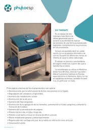 O3-THERAPY Principales efectos de los tratamientos ... - Phyto-ESP