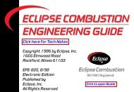 Eclipse Combustion Engineering Guide - Burnerparts