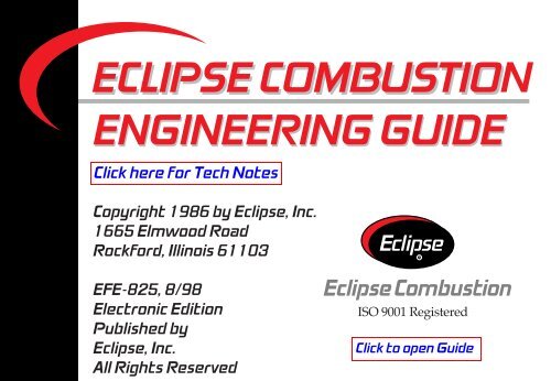 Eclipse Combustion Engineering Guide - Burnerparts