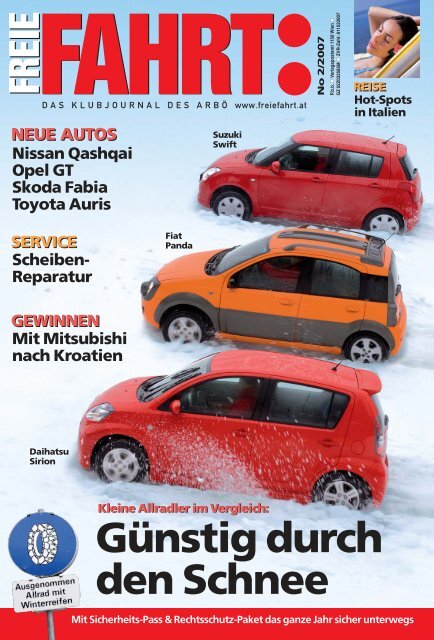 Günstig durch den Schnee - Freie Fahrt