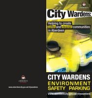 City Wardens leaflet - Aberdeen City Council