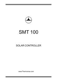 SMT 100 Temperature Differential Controller - Thermomax ...