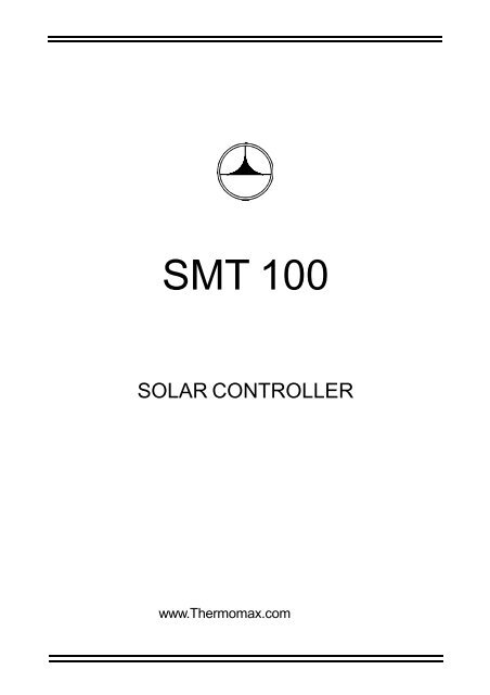 SMT 100 Temperature Differential Controller - Thermomax ...