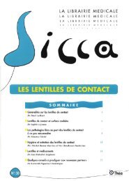 les lentilles de contact  sommaire - Futurophta