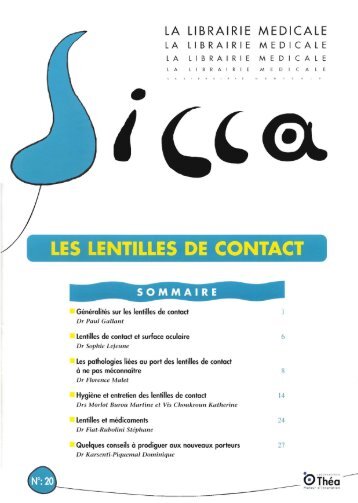 les lentilles de contact  sommaire - Futurophta