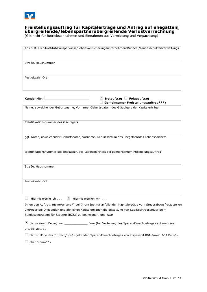 Freistellungsauftrags Magazine