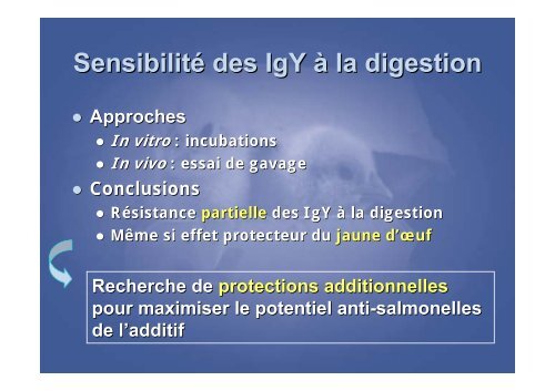 Immunisation passive du poulet de chair vis-Ã -vis des ... - FACW