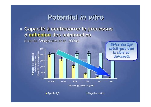 Immunisation passive du poulet de chair vis-Ã -vis des ... - FACW