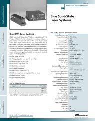 Blue Solid-State Laser Systems - CVI Melles Griot