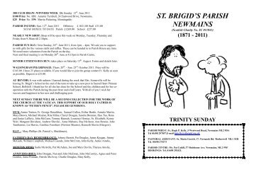 Parish Bulletin Sunday 19th.June 2011.wps - Saint Brigid's Roman ...