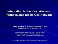 western pennsylvania sickle cell network: an integrated system of ...