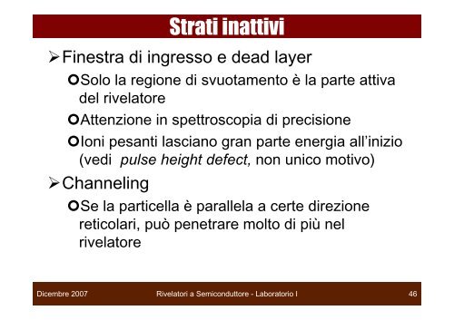 Rivelatori a Semiconduttore - Gruppo 3