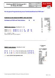 Anleitung MWST-Erhöhung 2011 für Sharp XE-A203