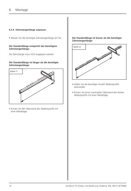 Noblesse 400, 800 - Normstahl