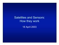 Satellites and Sensors: How they work