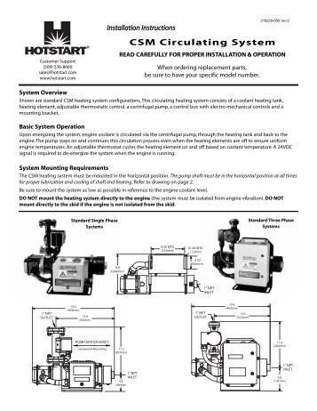 csm heater:CL - Vertical Mount Heater.qxd.qxd - Hotstart