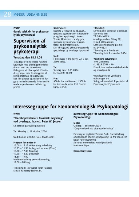 BESTYRELSER - Dansk Psykiatrisk Selskab