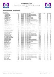 Résultats Complet de cette épreuve - TRIMAY