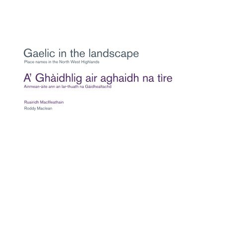 gaelic in the landscape